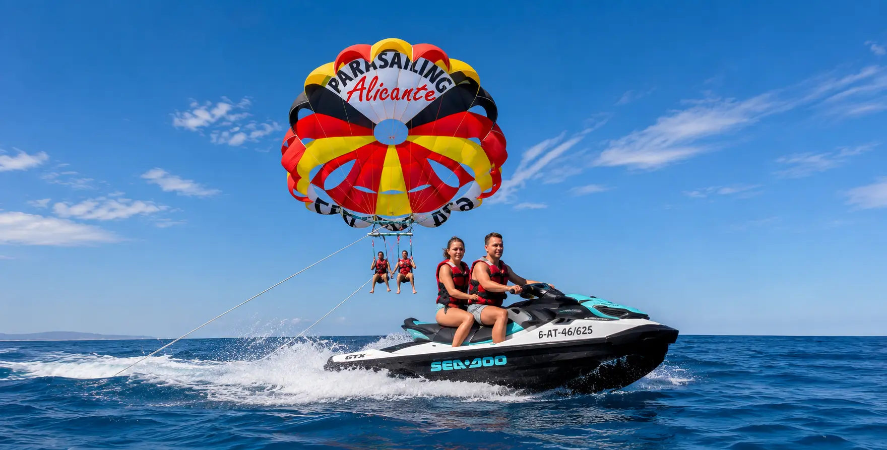 Oferta Parasailing y Moto Alicante